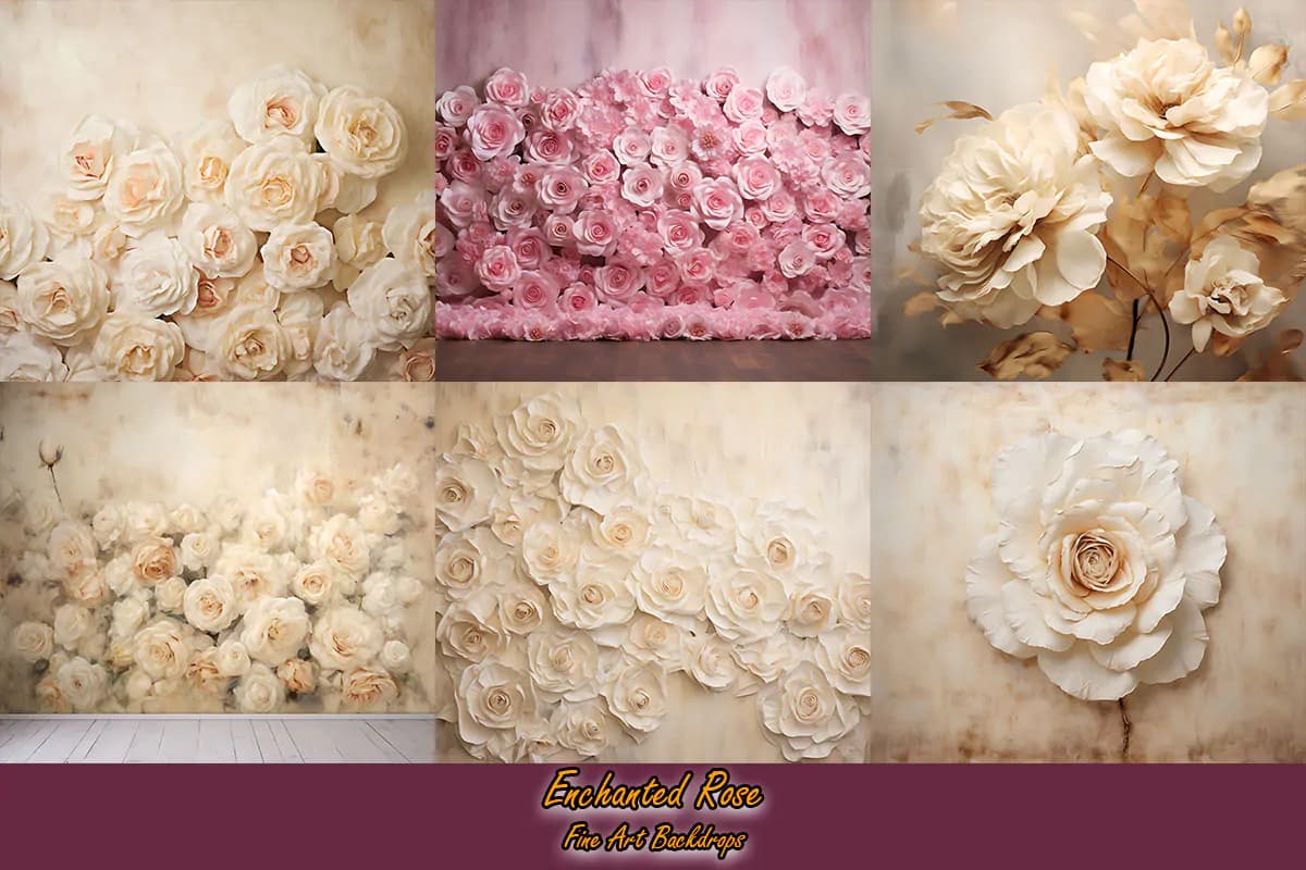 36 بک گراند گل رز سه بعدی — تصویر ۷