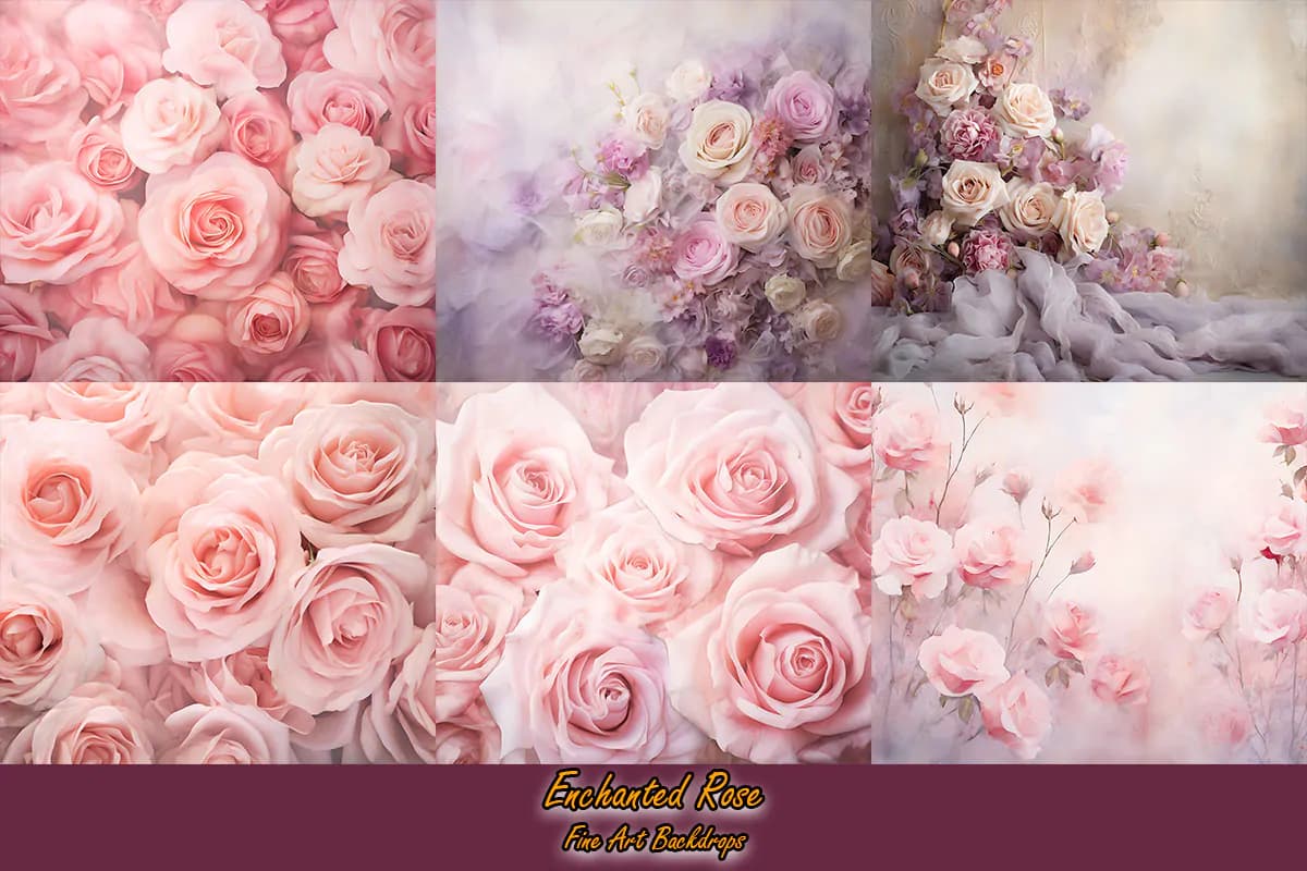 36 بک گراند گل رز سه بعدی — تصویر ۵