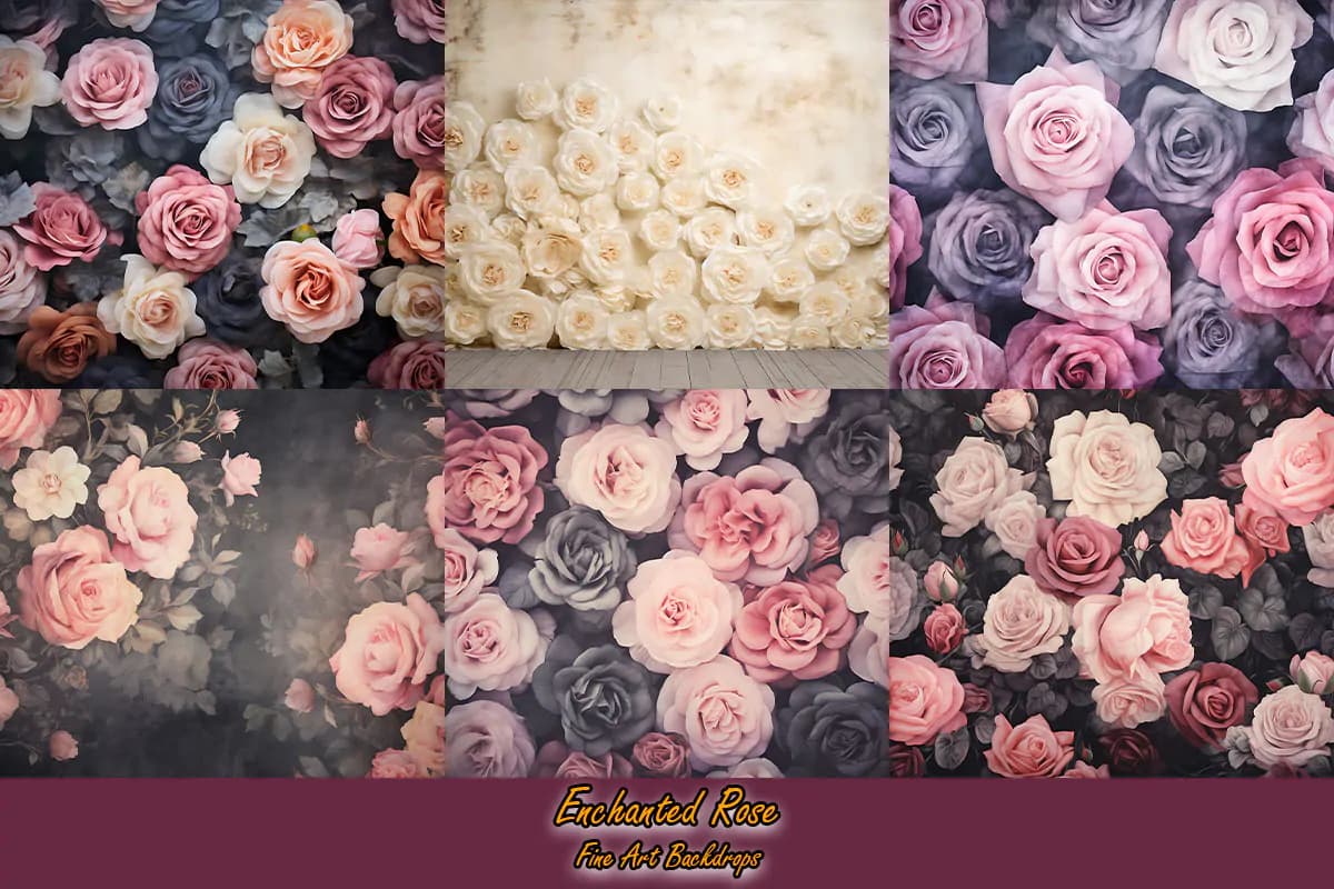 36 بک گراند گل رز سه بعدی — تصویر ۲