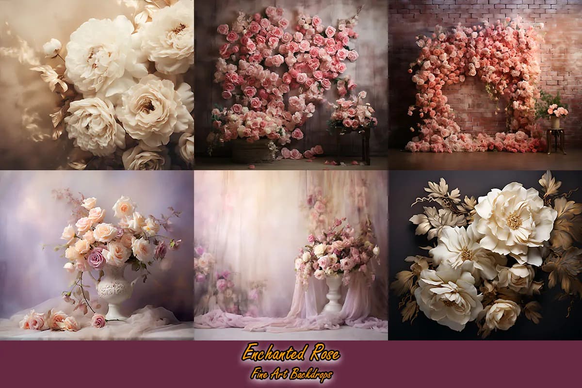 36 بک گراند گل رز سه بعدی — تصویر ۶