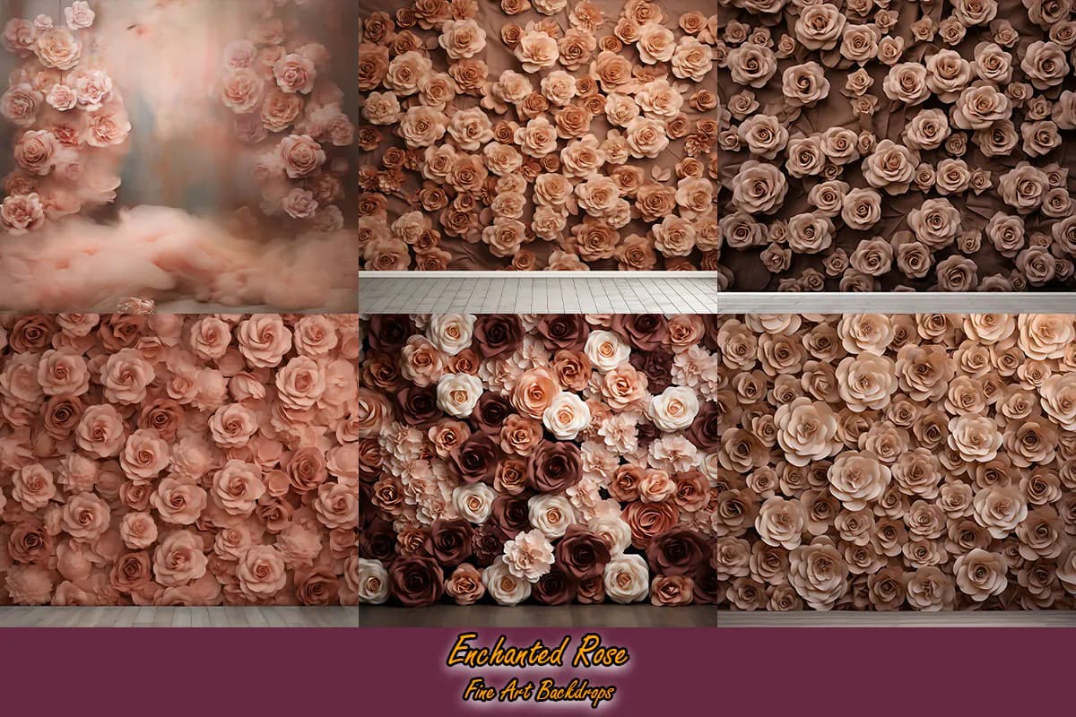 36 بک گراند گل رز سه بعدی — تصویر ۴