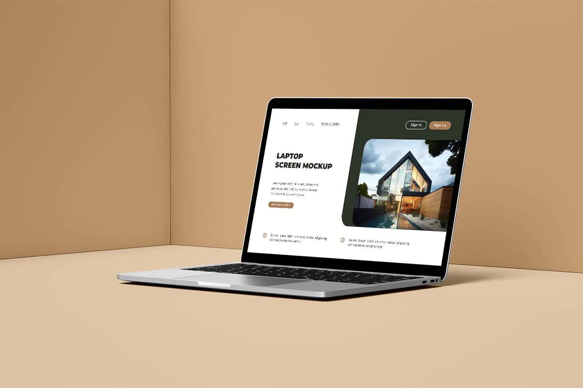 موکاپ لپ تاپ اپل — تصویر ۵