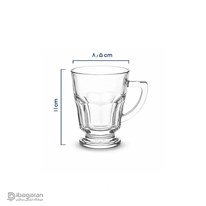 لیوان پاشاباغچه کازابلانکا ایرانی 6 عددی مدل 55202 — تصویر ۲