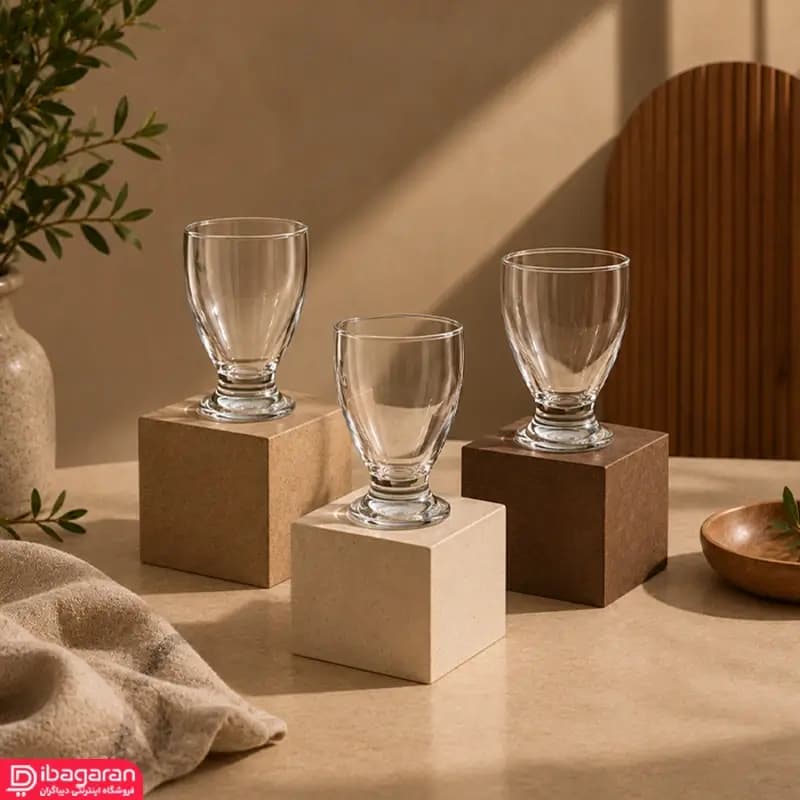 گیلاس پاشاباغچه 3 عددی مدل چین چین 41011