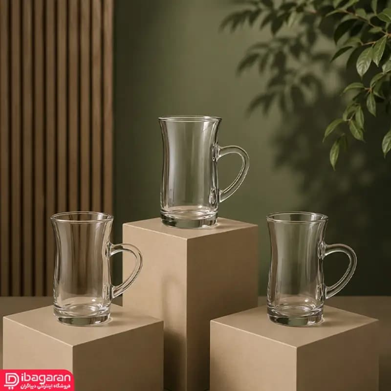 استکان چای 3 عددی پاشاباغچه مدل میلا 55613