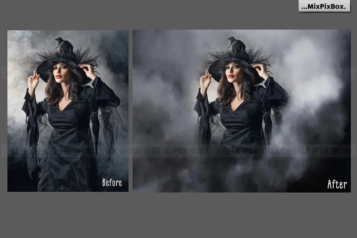 افکت دود سیاه PNG — تصویر ۲