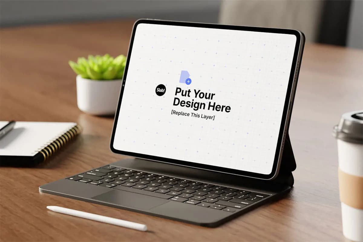 موکاپ تبلت آیپد iPad — تصویر ۲