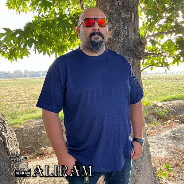 تیشرت سایز بزرگ گرد5983 — تصویر ۴