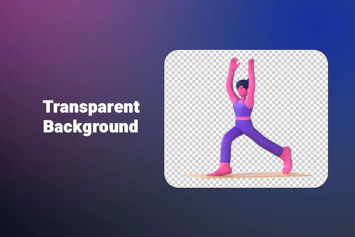 31 کاراکتر زن در حال یوگا 3D — تصویر ۲