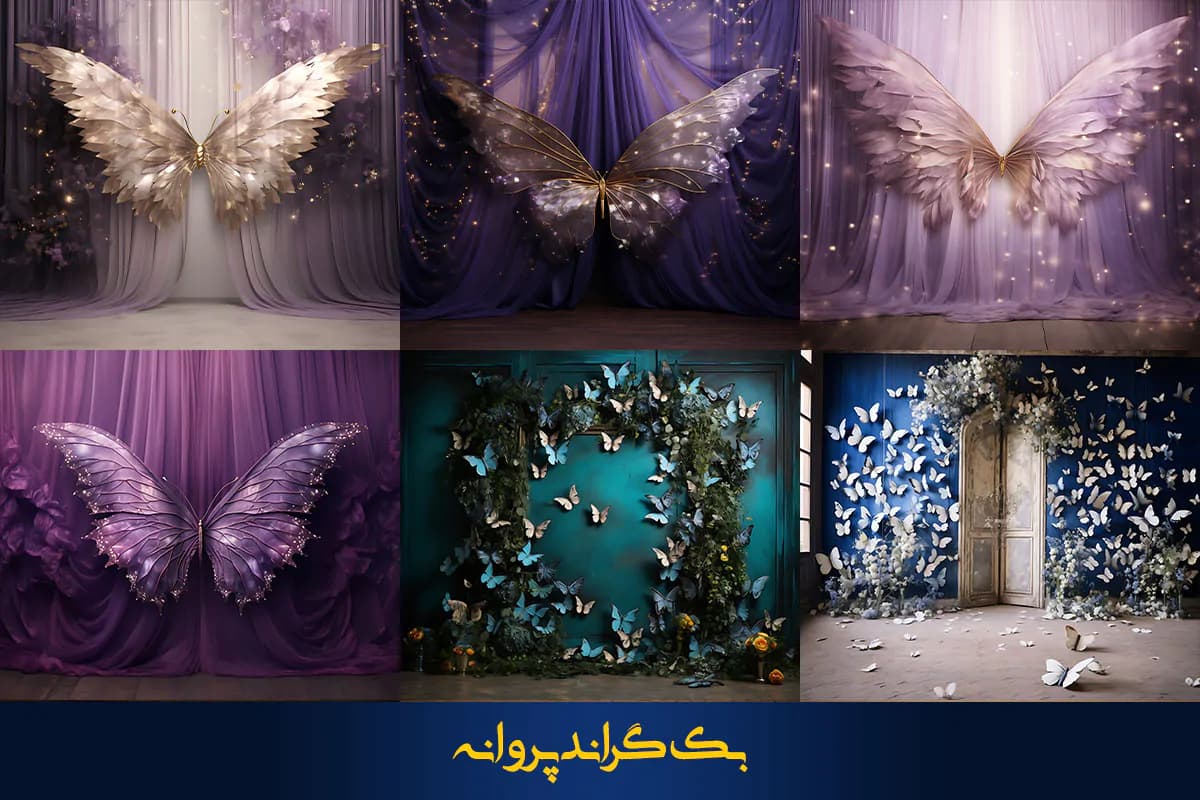 36 بک گراند پروانه برای آتلیه عکاسی — تصویر ۶