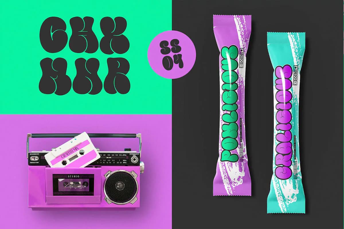 فونت گرافیتی کلاسیک Mamboo Bubble — تصویر ۶