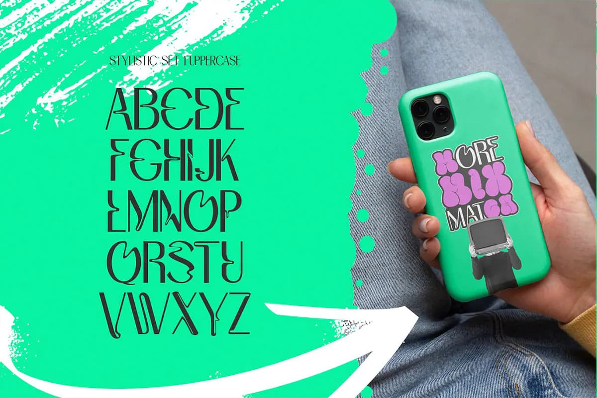فونت گرافیتی کلاسیک Mamboo Bubble — تصویر ۳