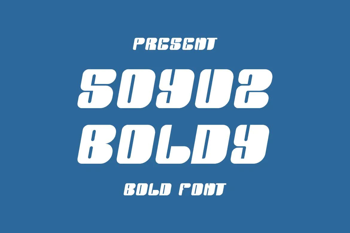فونت لوگو تایپ Soyuz Boldy