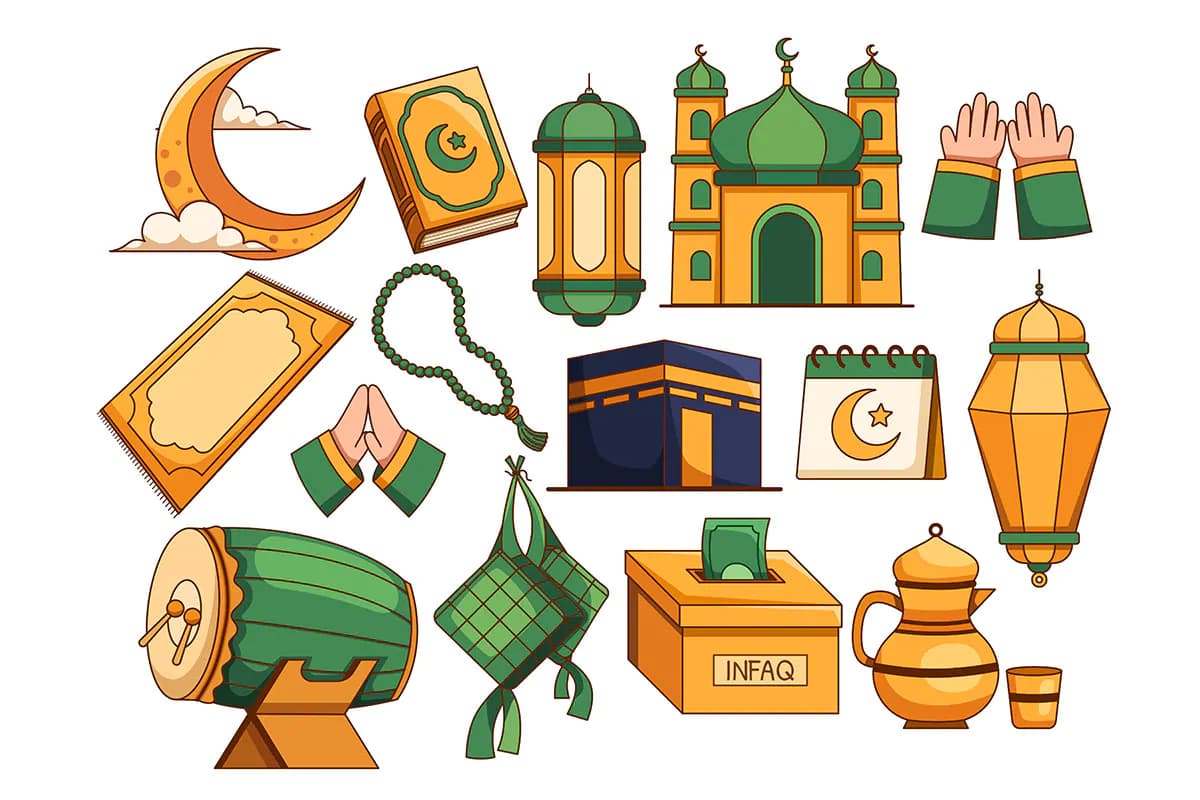 15 طرح وکتور تصاویر اسلامی و مذهبی — تصویر ۲