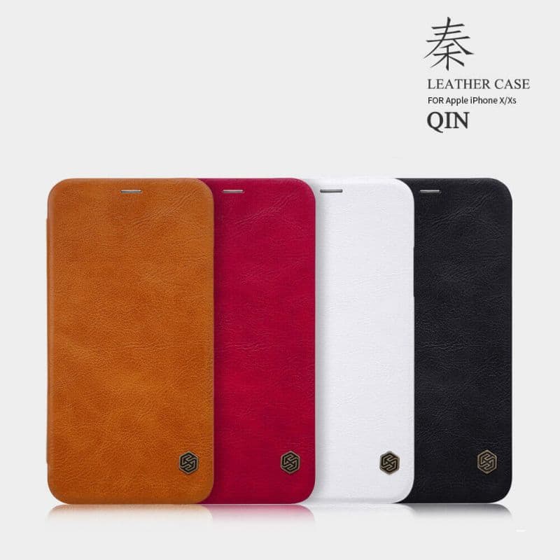 کیف چرمی نیلکین آیفون Nillkin Qin Leather Case iPhone XS