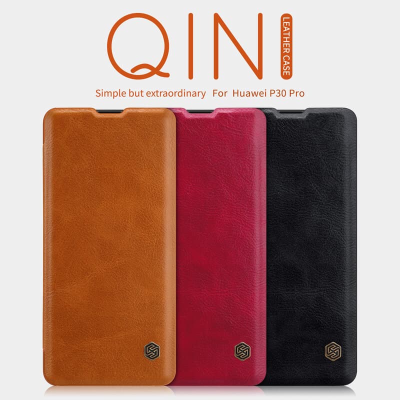 کیف چرمی نیلکین هواوی Nillkin Qin Leather Case Huawei P30 Pro