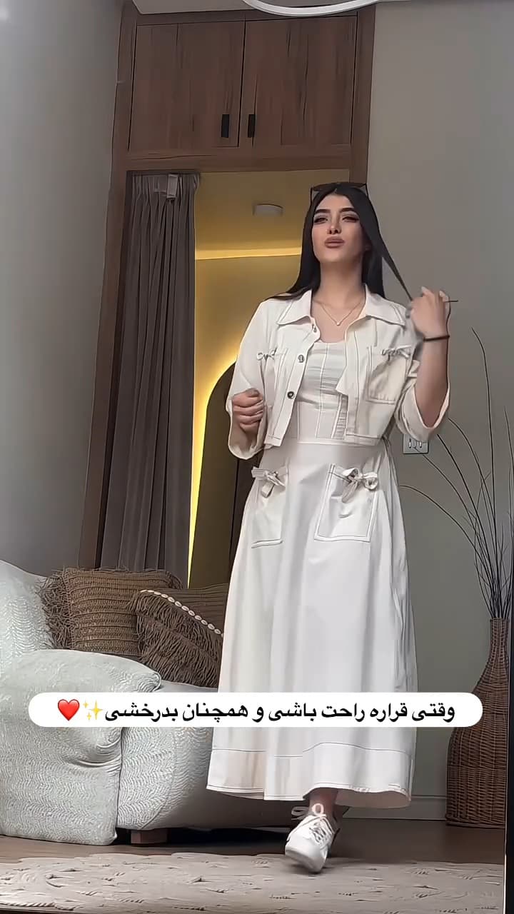 پیراهن کت زنانه مدل ماهرخ