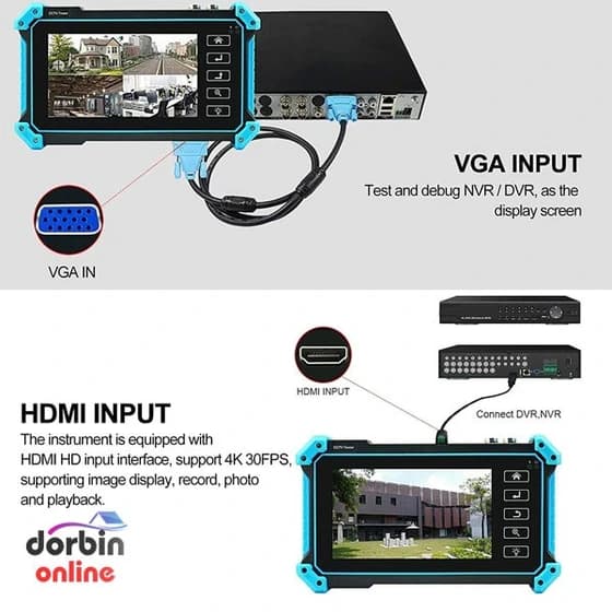 تستر دوربین مداربسته مدل IPC 5100 PLUS ا IPC 5100 PLUS CCTV camera tester — تصویر ۶