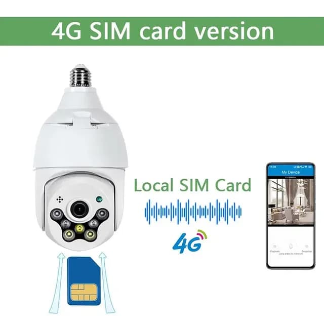 دوربین لامپی چرخشی سیم کارتی مدل M30 — تصویر ۵