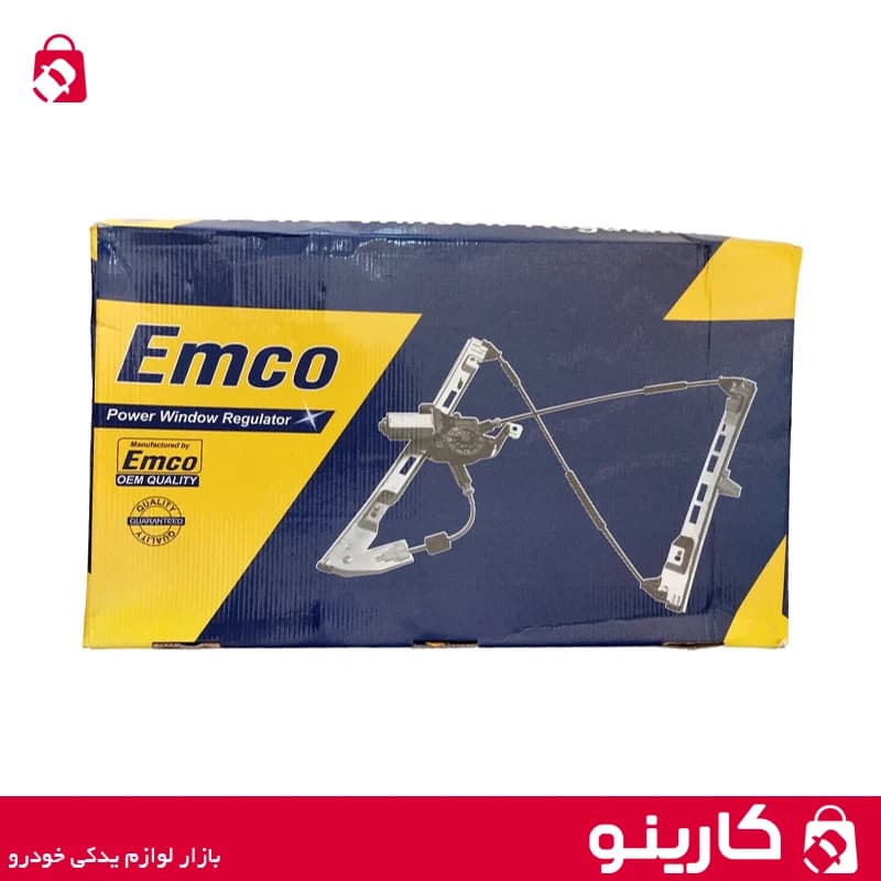 شیشه بالابر جلو چپ پژو 206 طرح جدید امکو emco — تصویر ۲