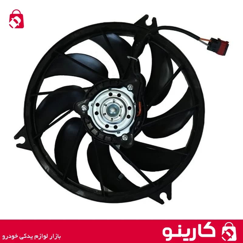 موتور فن کامل پژو 206 با پروانه ایساکو 1010103699 توان 300 وات