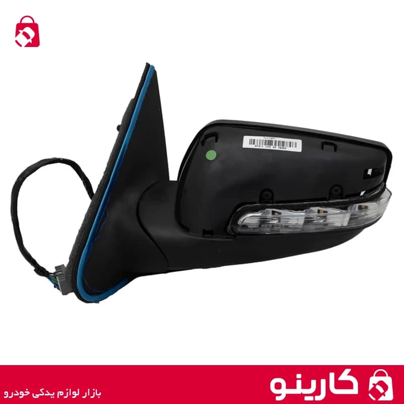 آینه بغل برقی led دار پژو پارس سمت چپ شفق دانا — تصویر ۲