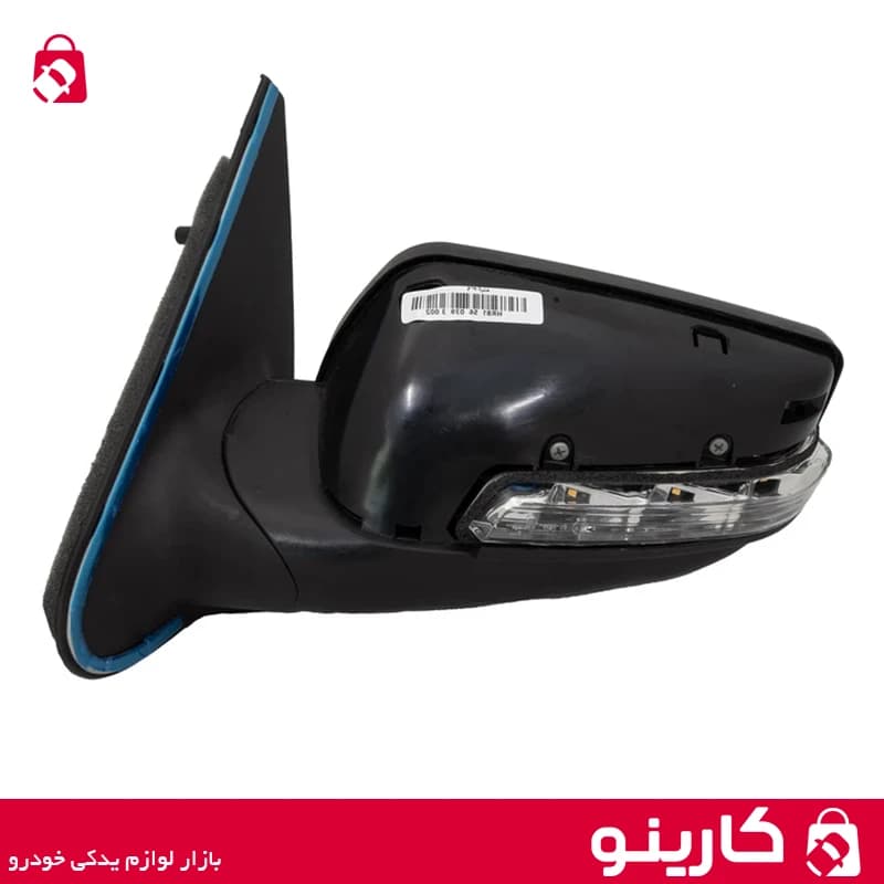 آینه بغل برقی led دار پژو پارس سمت چپ شفق دانا — تصویر ۳