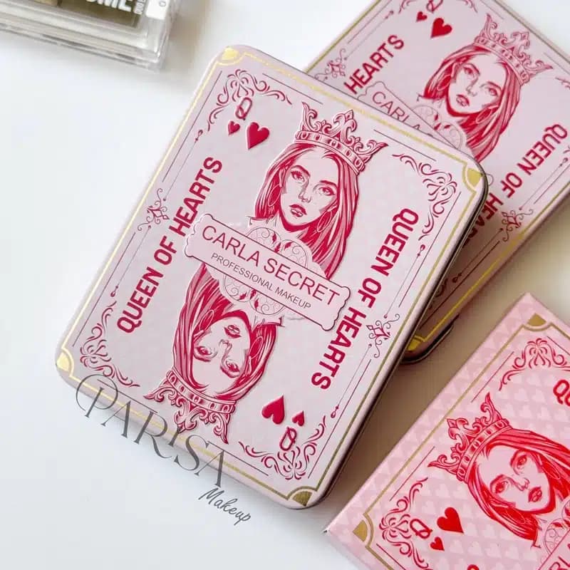 پالت کانتور و کانسیلر اصلاح رنگ کرمی 12 رنگ Carla Secret مدل Queen Of Hearts — تصویر ۴