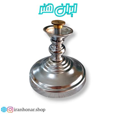 پایه ظروف مدل سیلوری کوتاه نقره ای