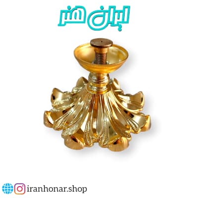 پایه هفت سین مدل زنبق کوتاه طلایی
