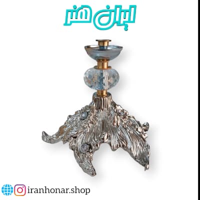 پایه میوه خوری مدل ریشه ای نقره ای متوسط