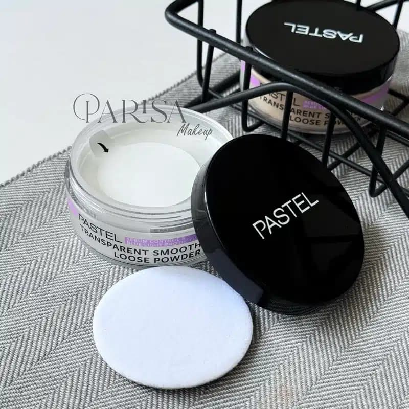 پودر بیک پاستل PASTEL مدل Transparent Smooth Loose Powder کد 100 رنگ White