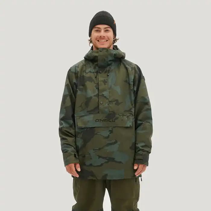 کاپشن اسکی مردانه O’NEILL ANORAK GREEN AMO CAMP