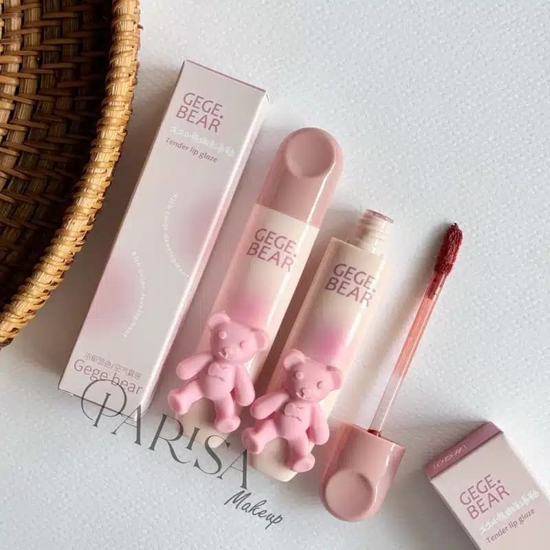 رژلب مایع پودری خرسی Gege Bear مدل Tender Lip Glaze — تصویر ۳