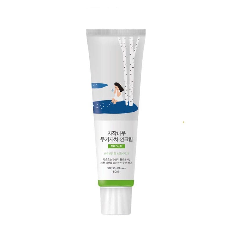 ضدآفتاب تسکین دهنده راند لب Round Lab مدل Brich Juice MILD UP SPF 50(50 میل)