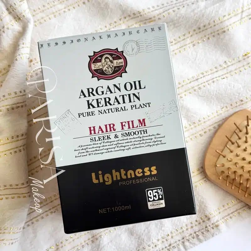 ماسک مو داخل حمام روغن آرگان و کراتین لایتنس Lightness(1000 میل) — تصویر ۳