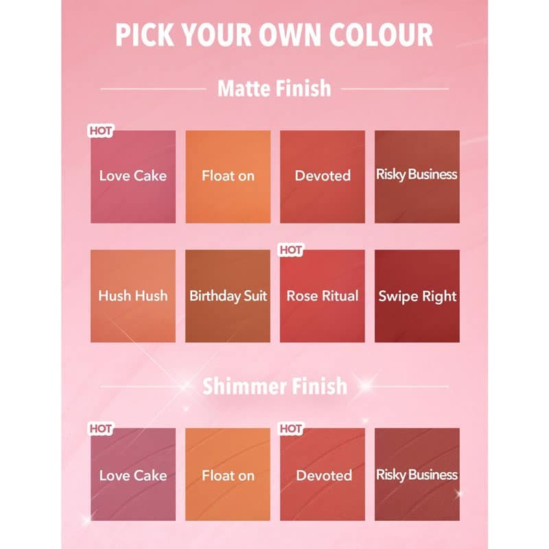 پک 12 عددی رژگونه مایع شیگلم SHEGLAM مدل Color Bloom — تصویر ۷