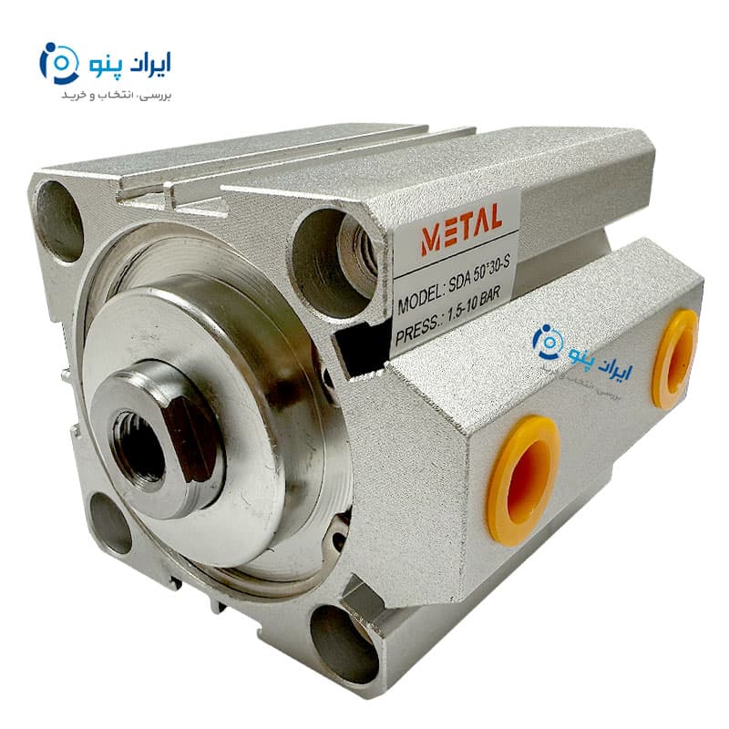 جک کامپکت پنوماتیک SDA قطر ۵۰ کورس ۴۰ متال Metal
