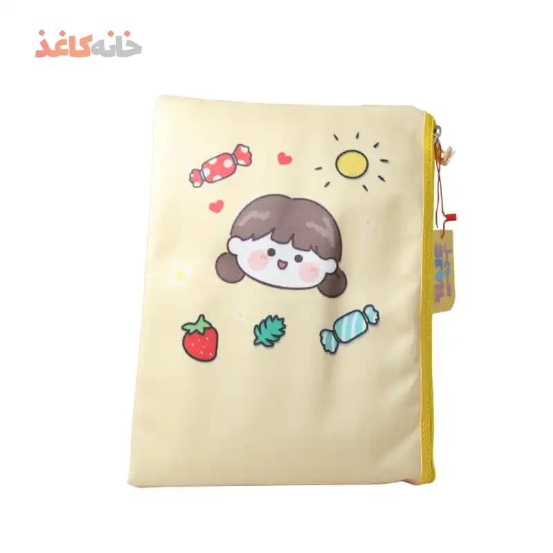 پوشه پارچه ای سویل طرح دختر گوگولی — تصویر ۲