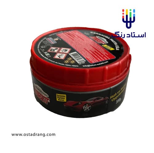 واکس جامد 350 گرمی قرمز ترکیه‌ای اتوکیت Autokit Carnauba Pasta Cila — تصویر ۲