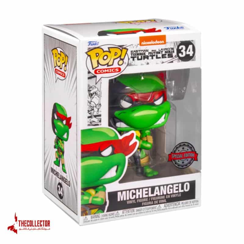 فانکو پاپ اسپشیال ادیشن مایکل آنجلو | Michelangelo | از لاکپشت های نینجا شماره 34 — تصویر ۲