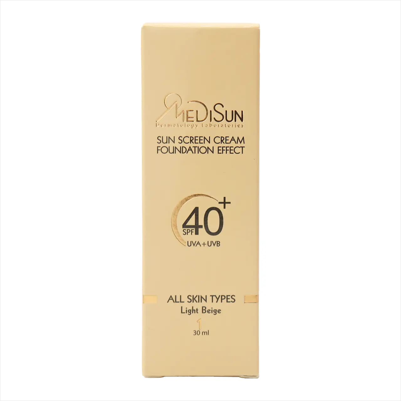 کرم ضد آفتاب کرم پودری انواع پوست SPF40 مدیسان