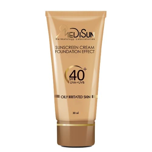 کرم ضد آفتاب کرم پودری پوست چرب SPF40 مدیسان — تصویر ۶