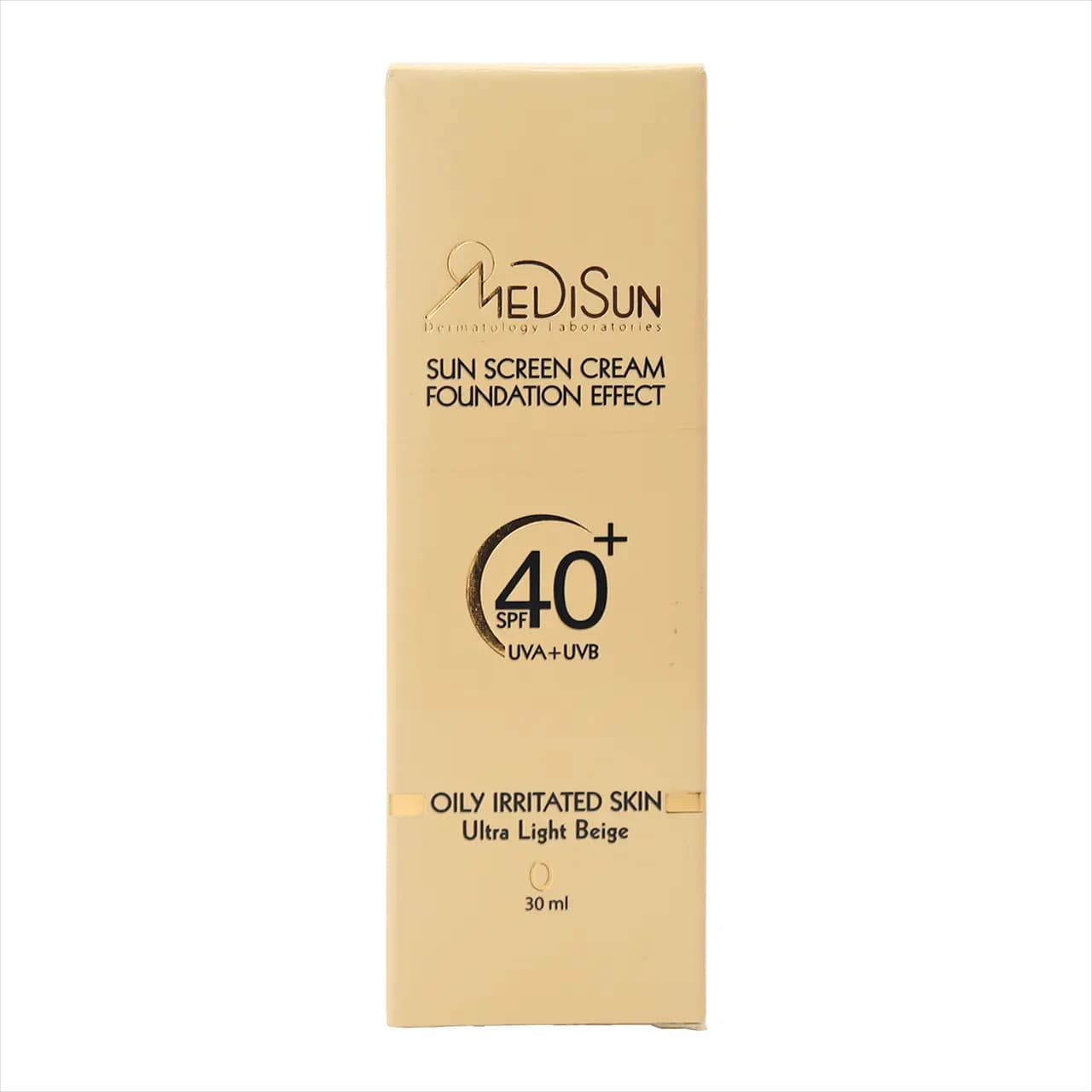 کرم ضد آفتاب کرم پودری پوست چرب SPF40 مدیسان