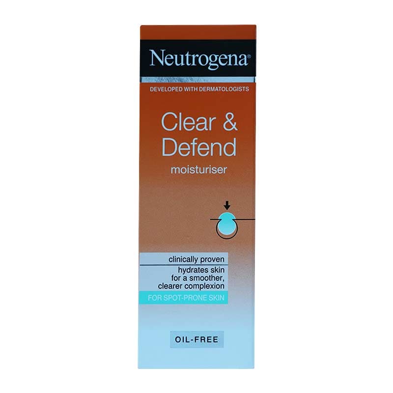 مرطوب کننده Clear & Defend نوتروژینا فاقد چربی و ضدجوش فرانسوی 50 میل — تصویر ۲