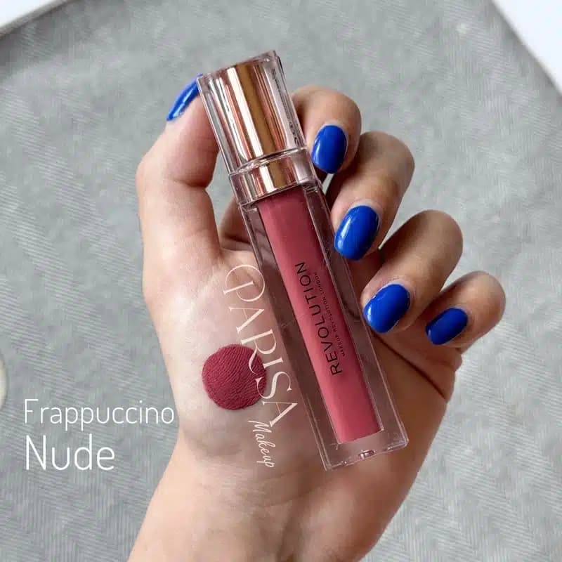 رژلب مایع مات رولوشن Revolution کد 303 رنگ Frappucino Nude