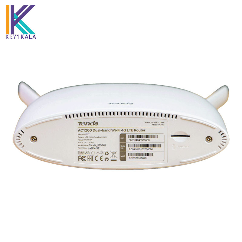 مودم 4G LTE دوبانده AC1200 تندا Tenda مدل 4G07 — تصویر ۳