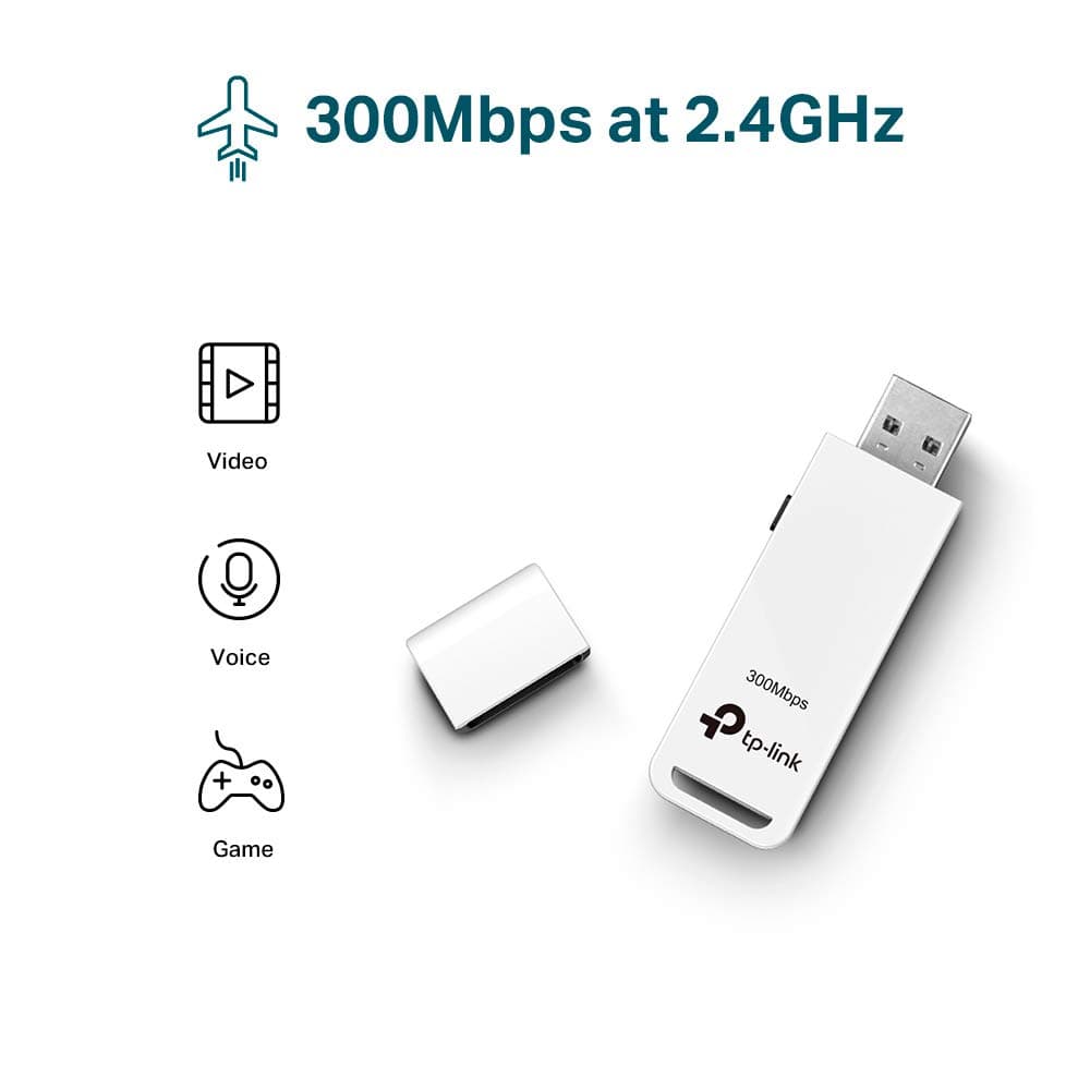 کارت شبکه TP-Link Wireless USB Adapter 300Mbps Mini TL-WN821N — تصویر ۲