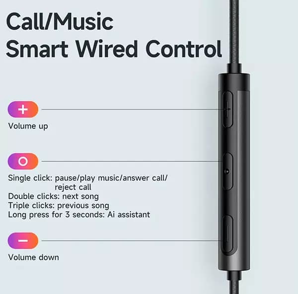 هندزفری سیمی تایپ سی مک دودو مدل HP-3490 — تصویر ۴