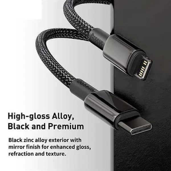 کابل تبدیل USB-C به لایتنینگ بیسوس مدل CATLWJ-01 طول 1متر — تصویر ۵
